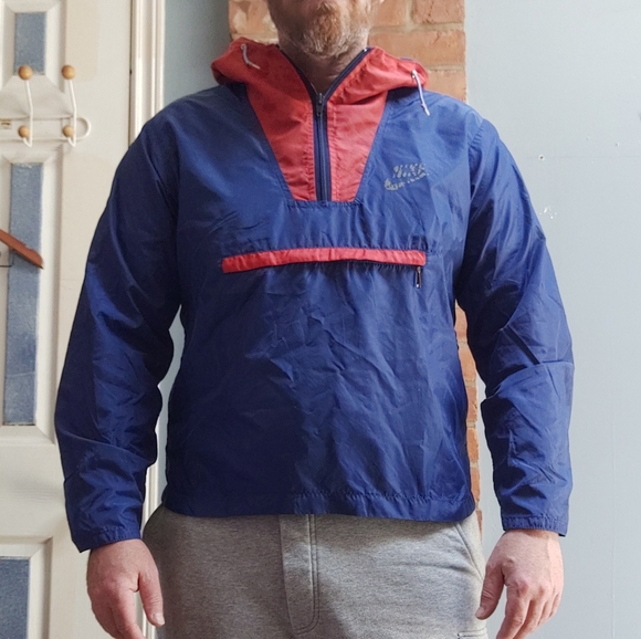 Vintage Nike Color Block Pullover Anorak Jacket Size Medium Made In USA - Picture 15 of 16